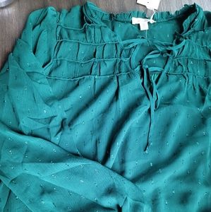 Green blouse